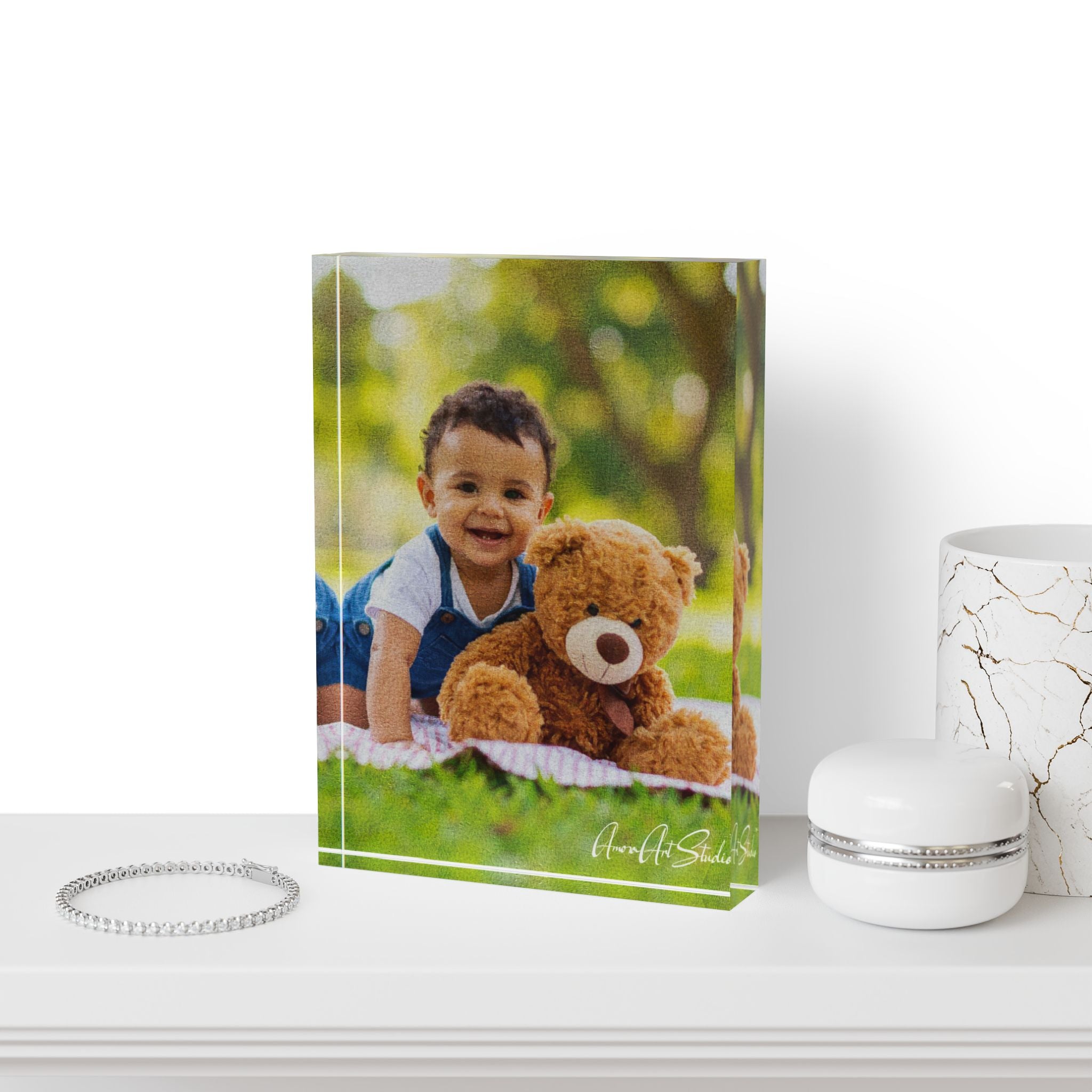 Baby Crystal Portrait Block