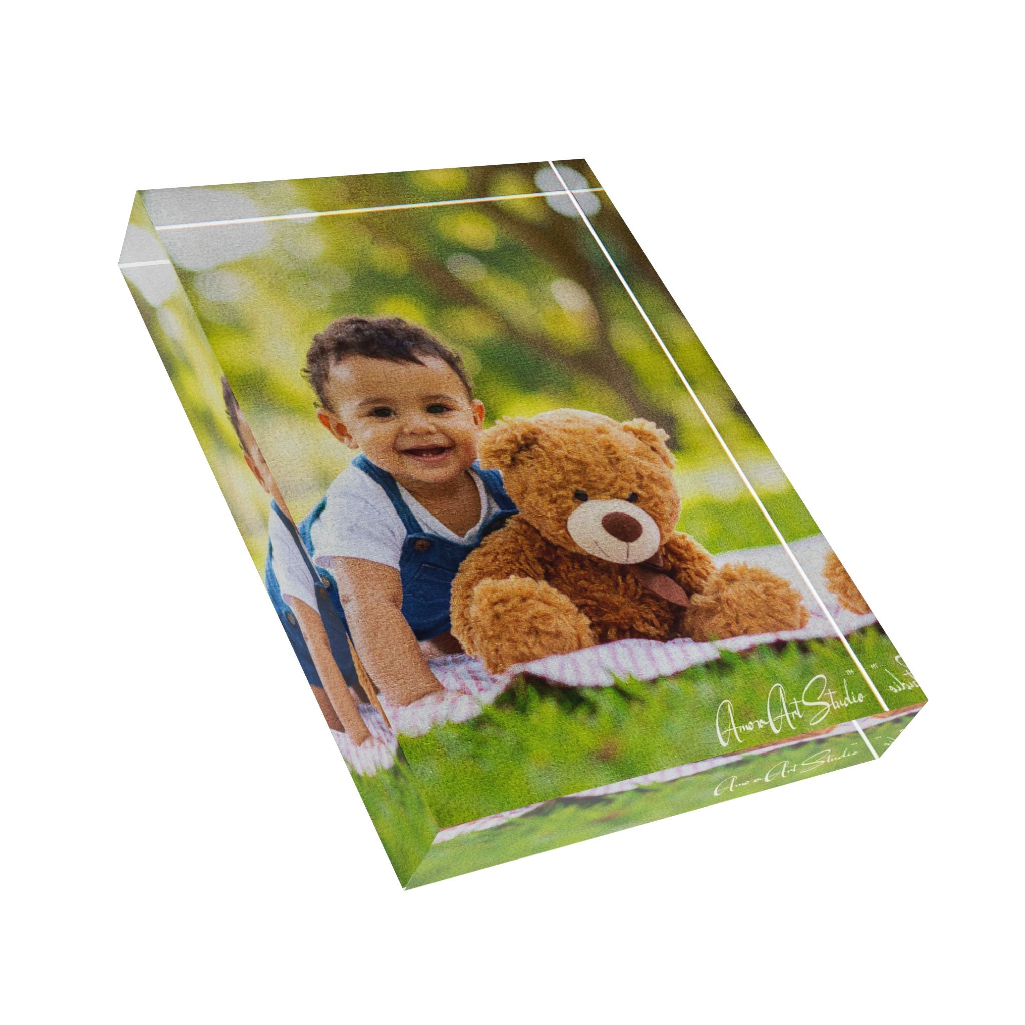 Baby Crystal Portrait Block