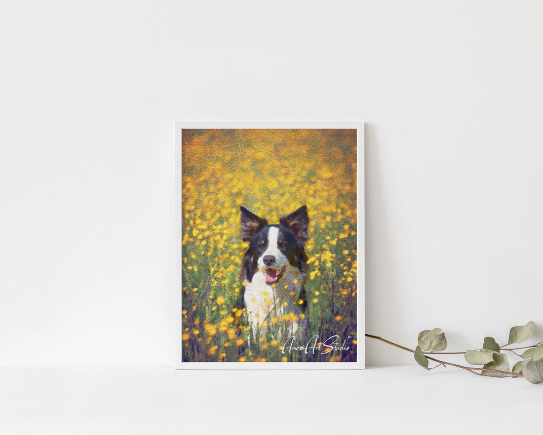 Pet Portrait Framed Poster