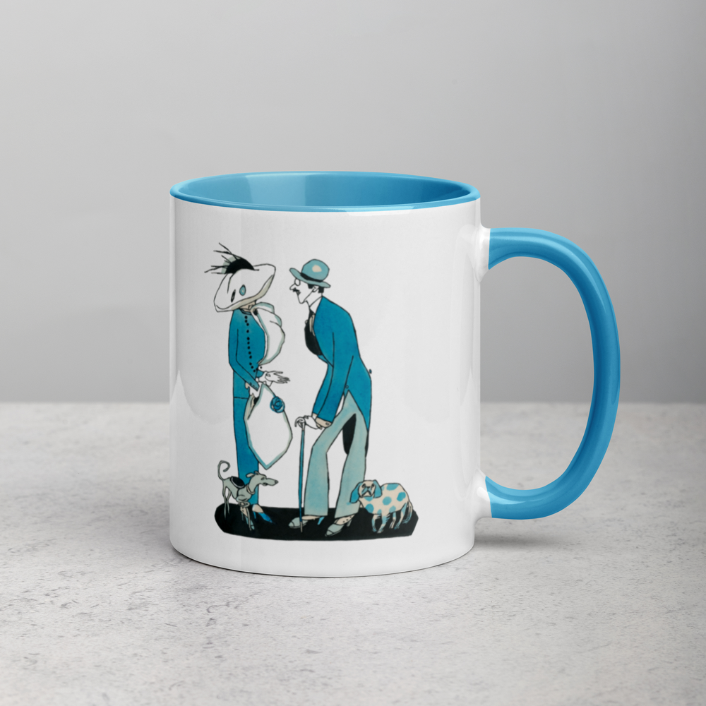 Vintage European Art Mug